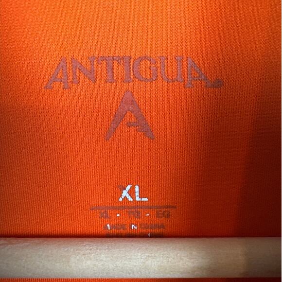 SF Giants Baseball 3/4 Zip Scuba Knit Jacket Bright Giant Orange  XL Antigua - Picture 6 of 7